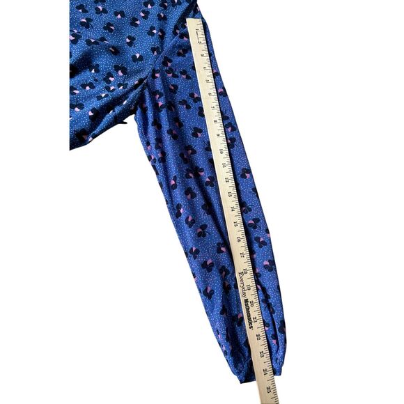 Boden Eden Wrap Dress size 12 Blue Long Sleeve Floral - Picture 8 of 15